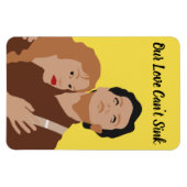 Grappige Cruise Cabine deur magneet - onze liefde (Horizontaal)