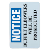 Grappige Cruise Cabine Deurmagneet - Buffet Magneet (Verticaal)