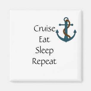 Grappige Cruise Deur Magneet Stateroom Eten Herhal