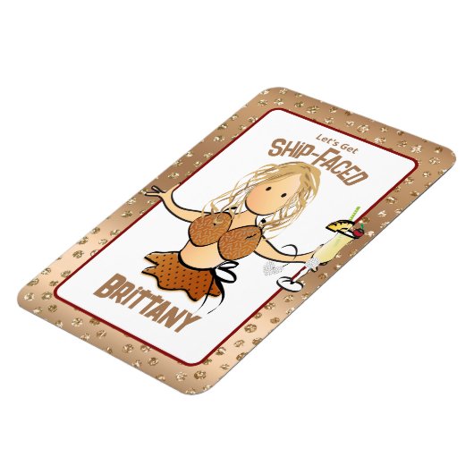 Grappige cruiseschip deur voor haar blond party me magneet (Linkerzijde)