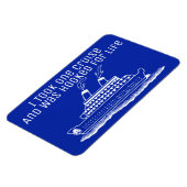 Grappige cruiseschip reizen verslaafd voor het lev magneet (Linkerzijde)