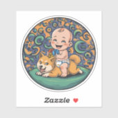 Grappige Crypto Baby Sticker (Vel)