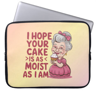 Grappige cupcake bakken oma citaten cupcake liefhe laptop sleeve