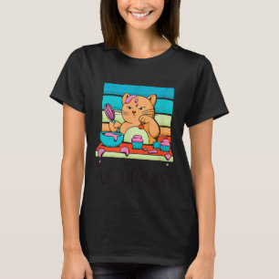 Grappige Cupcake Kat Bakken Cupcakes Sarcastische T-shirt