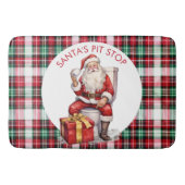 Grappige Custom Sinterklaas Toilet Citaat Kerstmis Badmat (Voorkant)