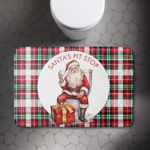 Grappige Custom Sinterklaas Toilet Citaat Kerstmis Badmat