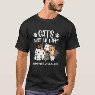 Grappige Cute Cats Mensen Maken Mijn Hoofd Pijn Ka T-shirt