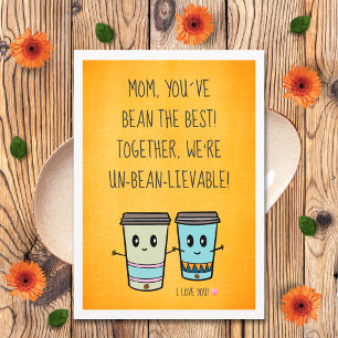 Grappige Cute Coffee Kawaii Beste Moeder Ooit Moed Kaart