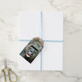 GRAPPIGE CUTE GORILLA CADEAULABEL (Met Touw)