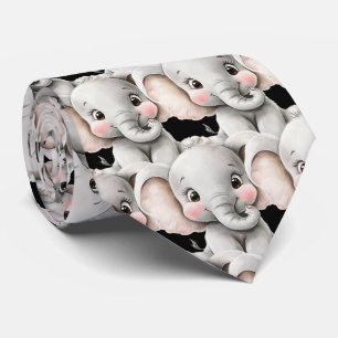 Grappige Cute Jumbo Olifant Kawaii Kraag Stropdas