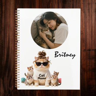 Grappige Cute Kat Mama Kitten Foto Planner