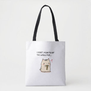 Grappige Cute Kat Tote – Noedel Liefhebber Kawaii Draagtas