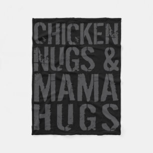 Grappige Cute Kip Moeder Grafisch Voor Nugget Lief Fleece Deken