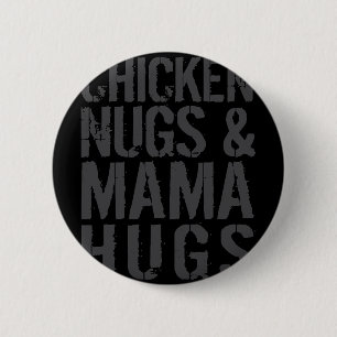 Grappige Cute Kip Moeder Grafisch Voor Nugget Lief Ronde Button 5,7 Cm