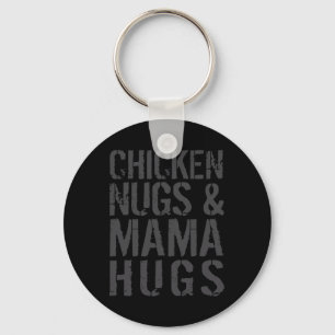 Grappige Cute Kip Moeder Grafisch Voor Nugget Lief Sleutelhanger