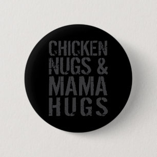 Grappige Cute Kippenmoeder Grafisch Voor Nugget Li Ronde Button 5,7 Cm