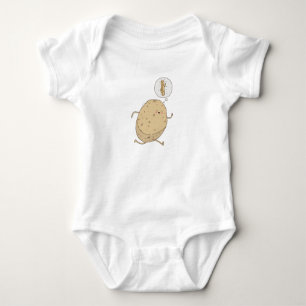 Grappige Cute Rennende Aardappel door somoh Romper