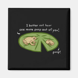 Grappige Cute Spring Peeper Kikkers Lilly Pad Vijv Magneet