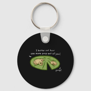 Grappige Cute Spring Peeper Kikkers Lilly Pad Vijv Sleutelhanger