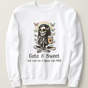 Grappige Cute Zoete Skelet Vlinders Halloween Trui