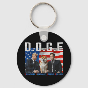 Grappige D.O.G.E Doge Democraten krijgen officieel Sleutelhanger