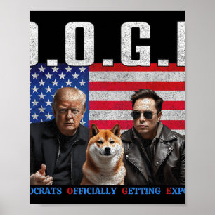 Grappige D.O.G.E Doge Democraten officieel krijgen Poster