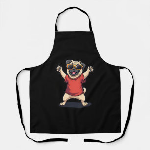 Grappige Dabbing Dab Pug Hond Huisdieren Dans Dier Schort