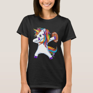 Grappige Dabbing Eenhoorn American Football Cadeau T-shirt