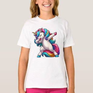 Grappige Dabbing Eenhoorn – Mooie Kleurrijke Eenho T-shirt