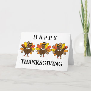 Grappige Dabbing kalkoenen Thanksgiving Feestdagen Kaart