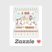 Grappige dabbing kat - Ik doe wat ik wil Sticker (Vel)