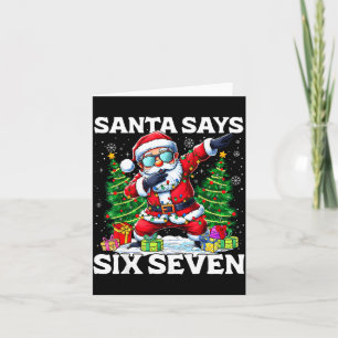 Grappige Dabbing Kerstman Zegt Zes Zeven 67 Meme K Kaart