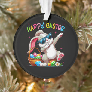 Grappige Dabbing Konijn Pasen Gelukkig Pasen Ornament