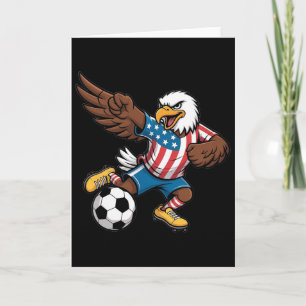 Grappige Dabbing Ld Eagle Usa Voetbal - Usa Vlag V Kaart