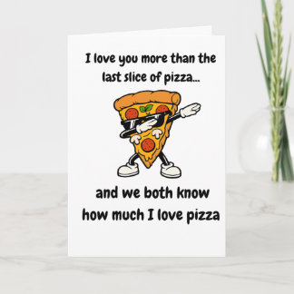 Grappige Dabbing Pizzaslice Cadeaubon & Kleding  Kaart
