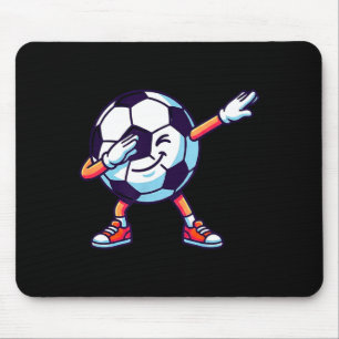 Grappige Dabbing Voetbal Cartoon Srt Cadeau Kinder Muismat