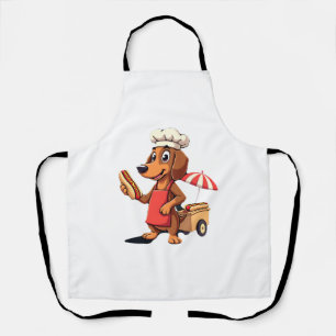 Grappige Dachshond Hond Worstje Sausage Hotdog San Schort