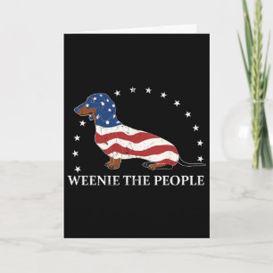 Grappige Dachshund 4 juli worst het volk Amerika Kaart