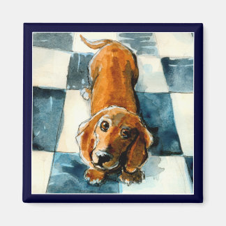 Grappige Dachshund hondenmagneet Magneet