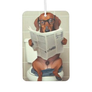 Grappige Dachshund  Luchtverfrisser