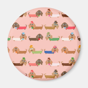 Grappige Dachshunds Magneet