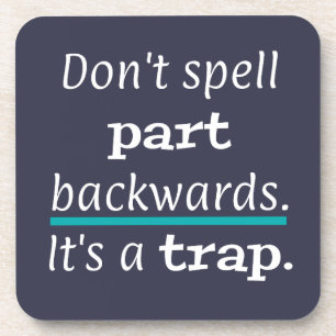 Grappige Dad-grap terug naar achter Woordspeling E Bier Onderzetter