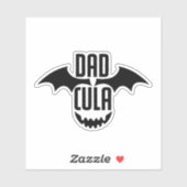 Grappige 'Dadcula'-Sticker | Halloween Dad Sticker (Vel)