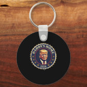 Grappige Daddy's Home 2024 Trump We Won Took Ameri Sleutelhanger (Voorkant)