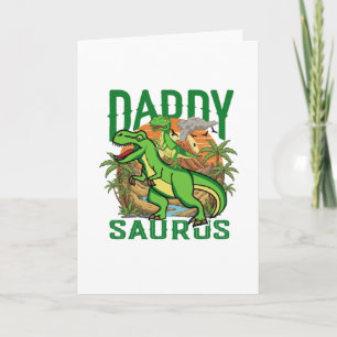 Grappige Daddysaurus T-Rex Dinosaur Cadeau voor Kaart