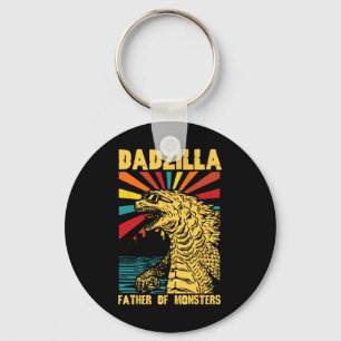 Grappige Dadzilla Vader Van De Monsters Vintage Va Sleutelhanger