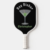 Grappige dag Dinker Gepersonaliseerde Pickleballti Pickleball Paddle (Voorkant)