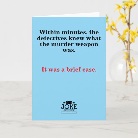 Grappige Dag Grappen Kaart (Gele Bloem)