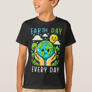 Grappige Dag van de Aarde Red de planeet Schattige T-shirt