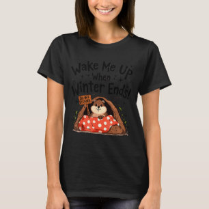 Grappige Dag van de Bosmarmot Wakker Schudden Als T-shirt